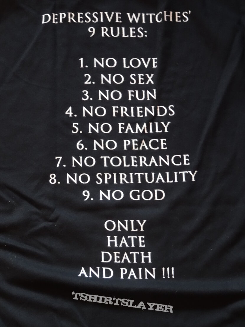 Depressive Witches - &quot;9 Rules&quot; Shirt