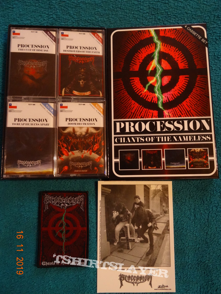 Procession &quot;Chants Of The Nameless&quot; 4x Tapeboxset