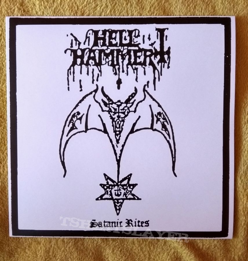 Hellhammer, Hellhammer - Satanic Rites LP Tape / Vinyl CD / (DonLittleDuck's) | TShirtSlayer