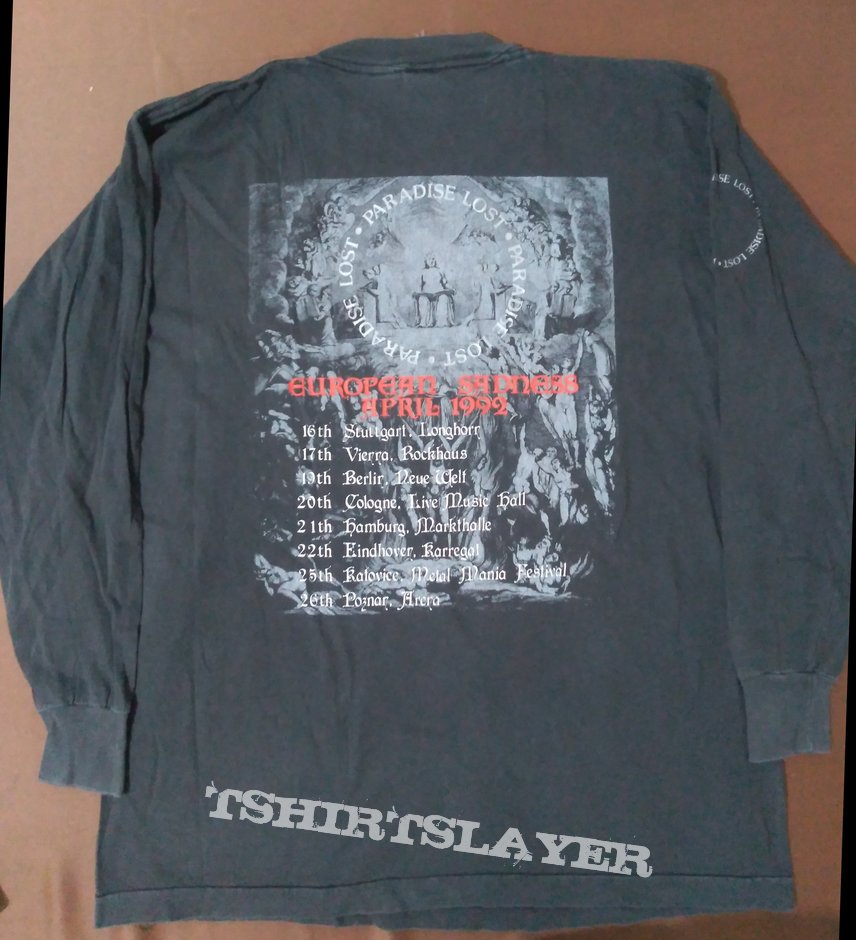 Paradise Lost Tour 1992 longsleeve