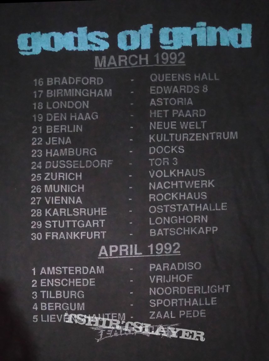 Entombed God&#039;s of Grind Earache Tour 1992