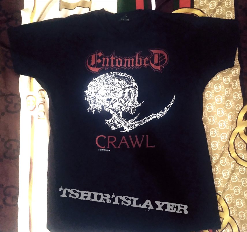 Entombed Crawl Earache Original 1991 Tshirt 