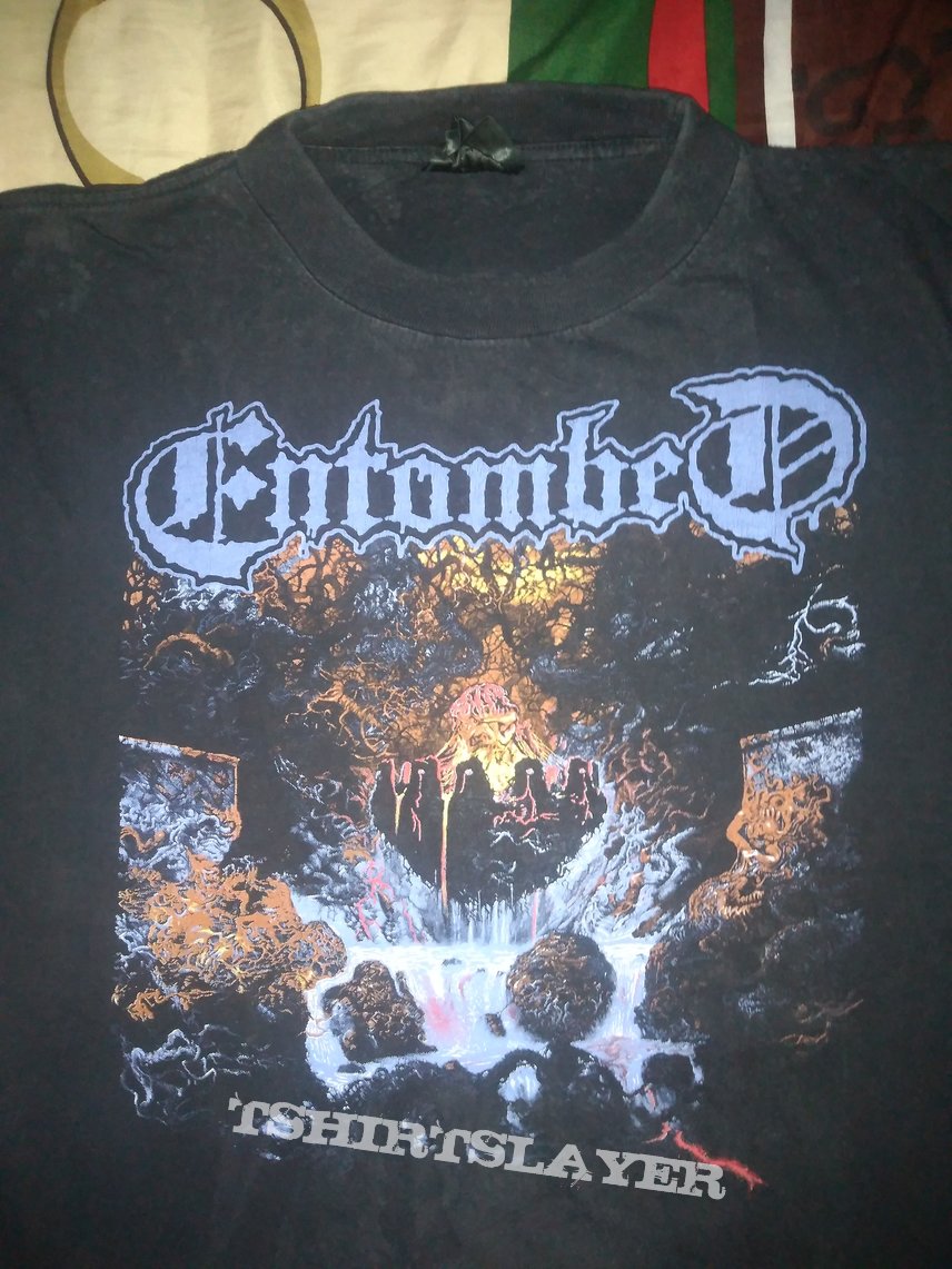 Entombed Clandestine Earache Original T-shirt 90s | TShirtSlayer