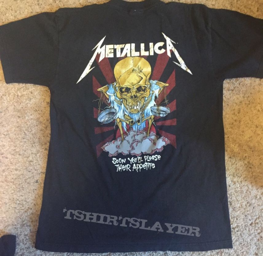 Metallica 1994 Pushead &quot;Their Money Tips Her Scales Again&quot; shirt