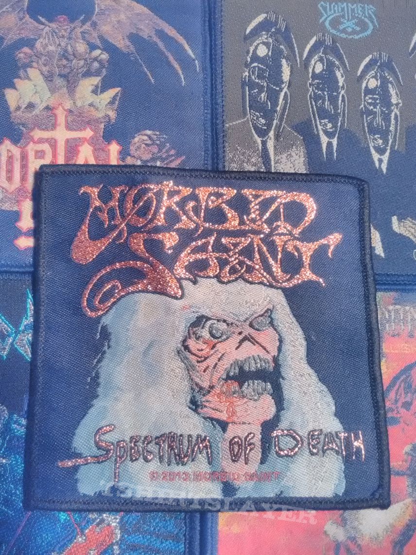 Morbid Saint - Spectrum of Death  (gold glitter) woven patch