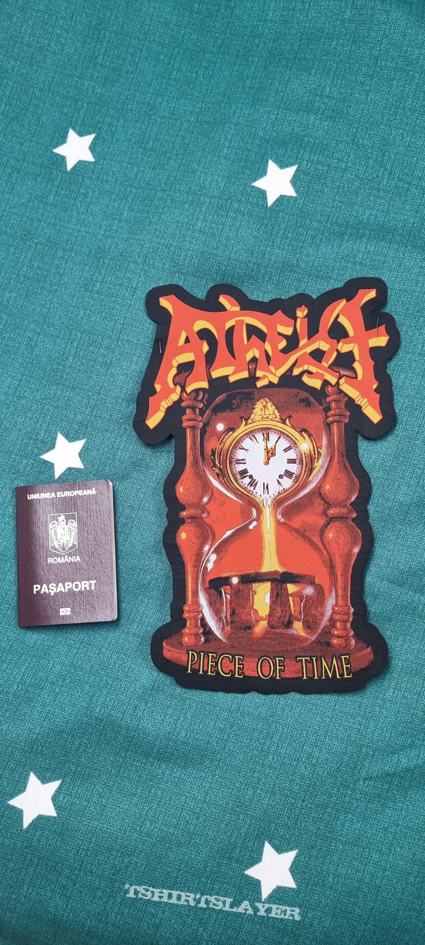 Atheist Piece of Time backpatch