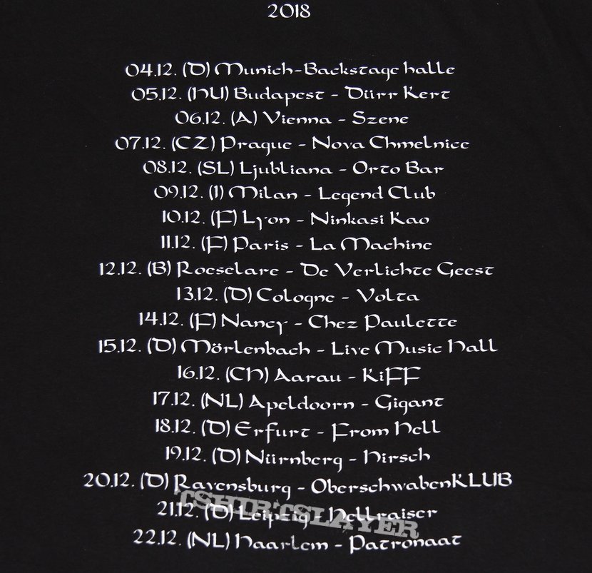 Ensiferum - Acoustic Madness over Europe 2018 Tour T-Shirt