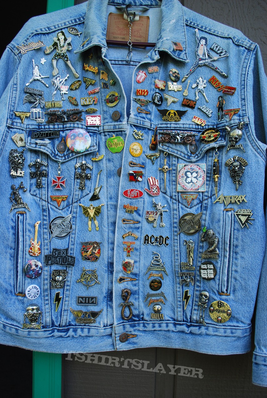 Jean jacket with many rare pin badges.update #3 | TShirtSlayer TShirt ...