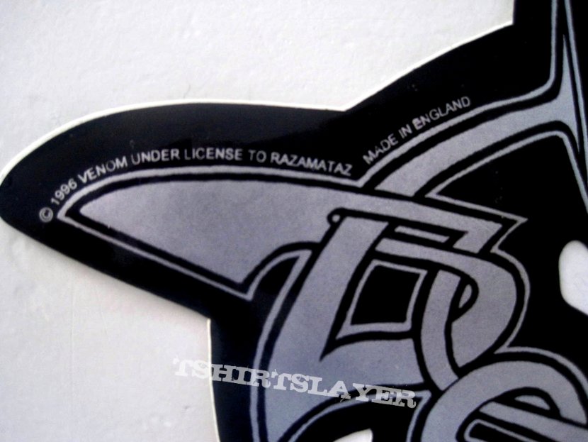 Venom big official 1996 sticker shaped 10 x 19 cm new s 1083