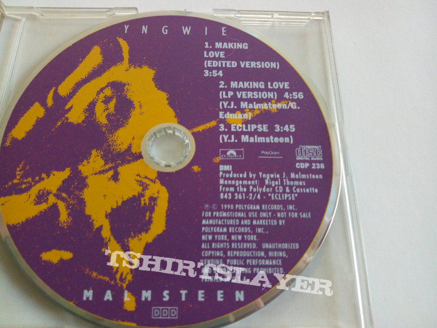 Yngwie J. Malmsteen Yngwie Malmsteen official promo 1990 3 track