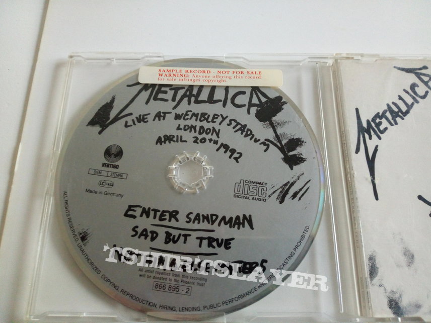 Metallica off. promo live at wembley 1992 3 track cd&#039;s