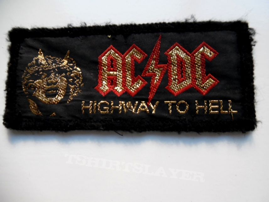 AC/DC  79&#039;/80&#039;s  patch highway to hell   4X10cm used60