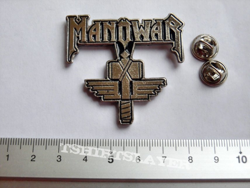 Manowar   shaped pin badge  n5