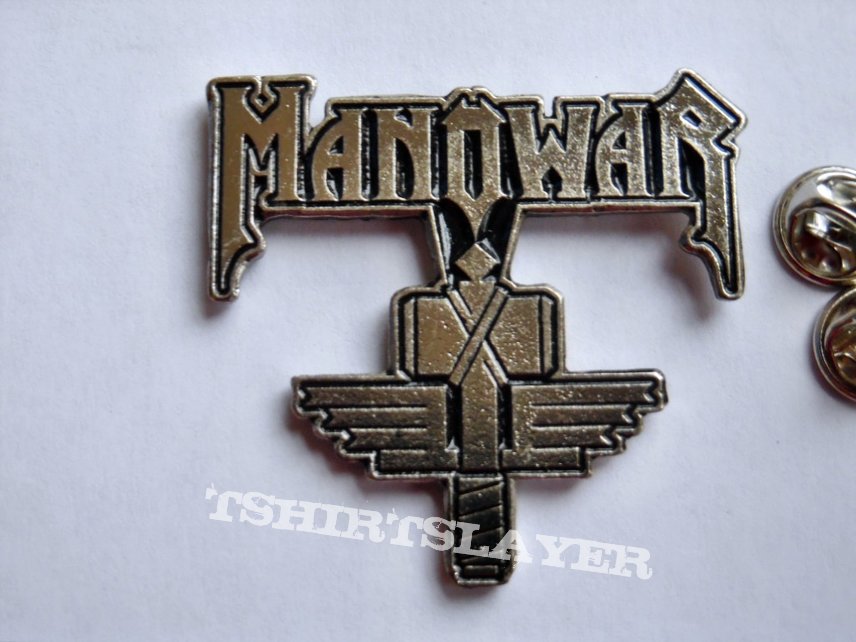Manowar   shaped pin badge  n5