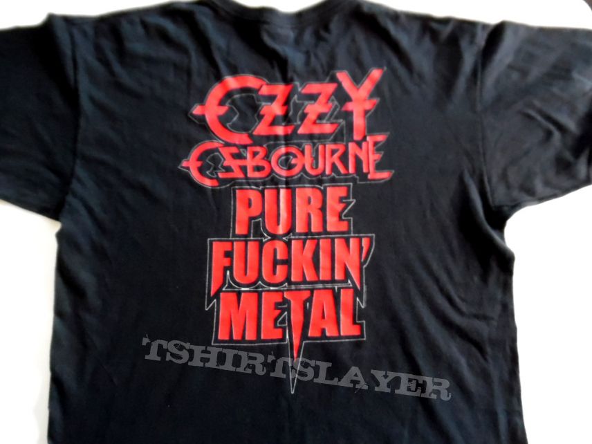 Ozzy Osbourne t shirt scream size xl backprint