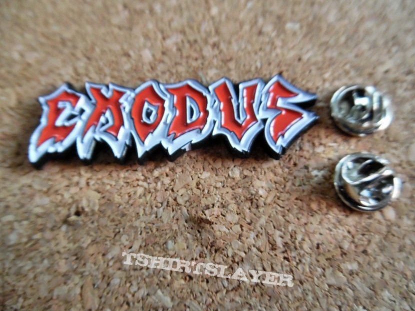 Exodus shaped pin/ badge new