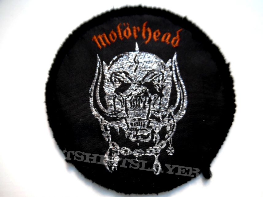 Motörhead Motorhead vintage  80&#039;s patch used74 silver print   7cm