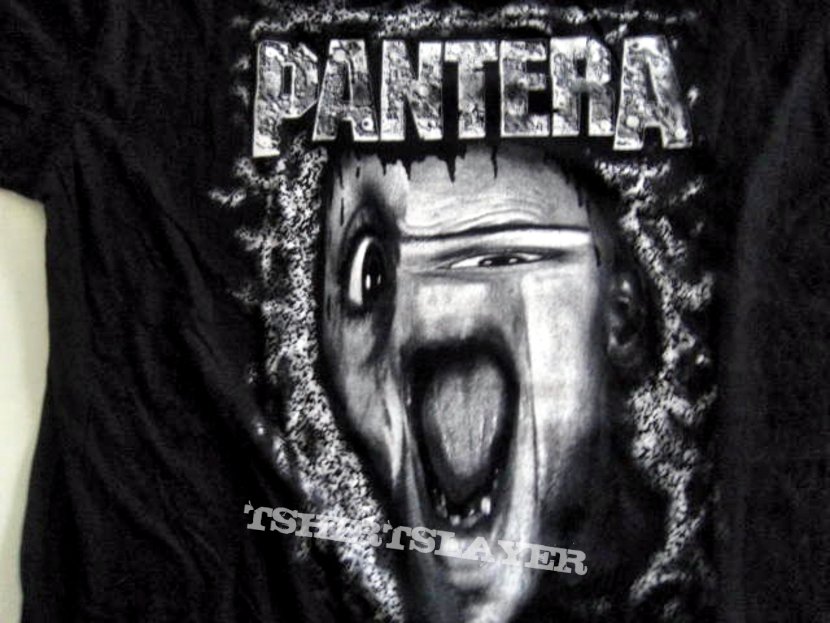 PANTERA t shirt crazy  face fist with backprint new rare 95/96 release  
