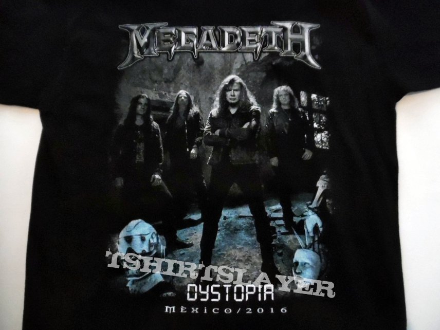 MEGADETH  new embroidered t shirt  size L backprint  