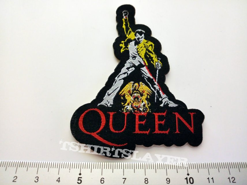 Queen Freddie Mercury shaped patch q24  -- 6.5x9 cm