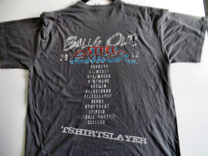 Steel panther 2012 tour t shirt xl backprint sh 404