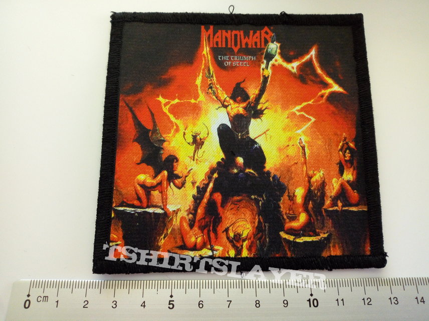 Manowar  patch m343  -- 10 x 10.5 cm printed