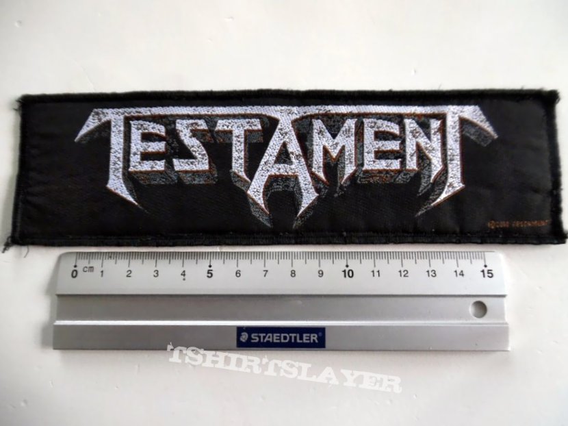 Testament strip patch used339 -- 2010 size 5.5x20 cm