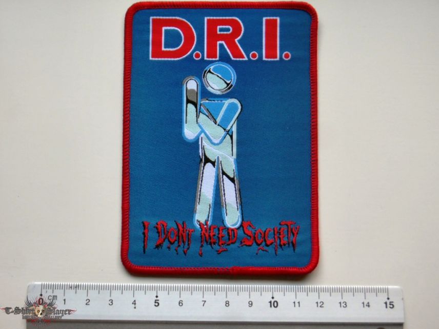 D.R.I. dirty rotten imbeciles patch d288  limited 50x new