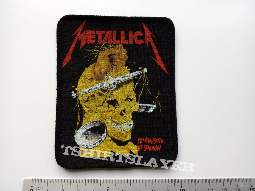 METALLICA 80&#039;s vintage patch 45 new 8x10 harvester of sorrow