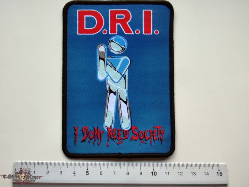 D.R.I. dirty rotten imbeciles patch d288  limited 50x new