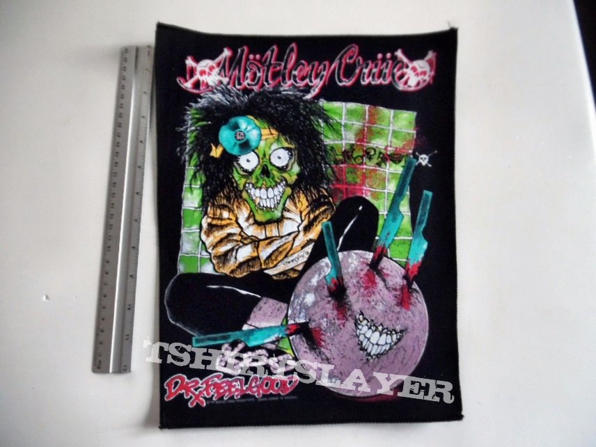 Mötley Crüe Motley Crue 1989 vintage backpatch bp330 new patch 27x36x30 cmmot