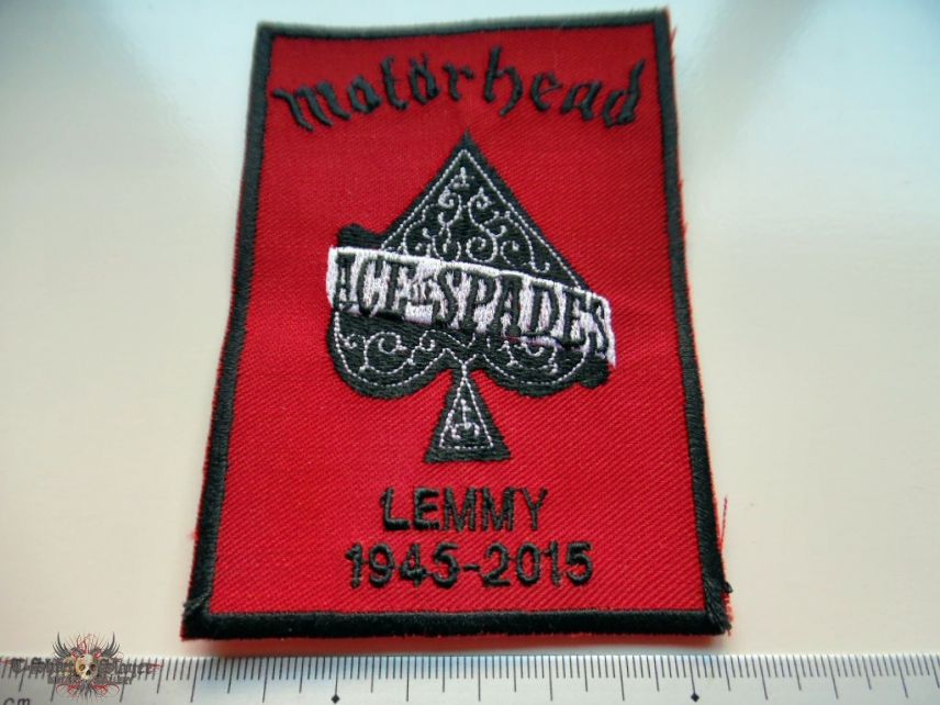 Motörhead Motorhead   patch  49  new    ace of spades lemmy 1945-2015