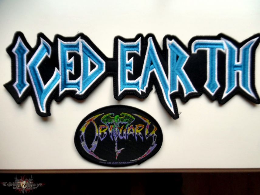 Iced Earth bigshaped patch backpatch  bp295 new 9.5 x 29 cm