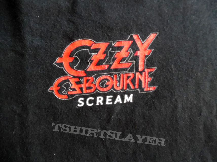 Ozzy Osbourne t shirt scream size xl backprint