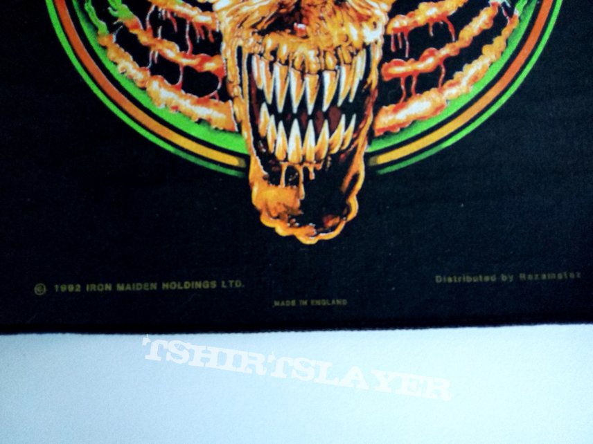Iron Maiden 1992 backpatch live at donnington patch bp510