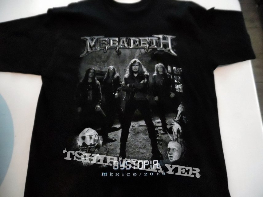 MEGADETH  new embroidered t shirt  size L backprint  