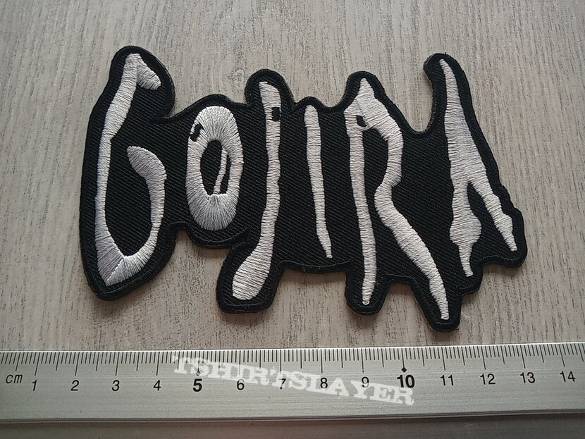 Gojira shaped logo patch g142