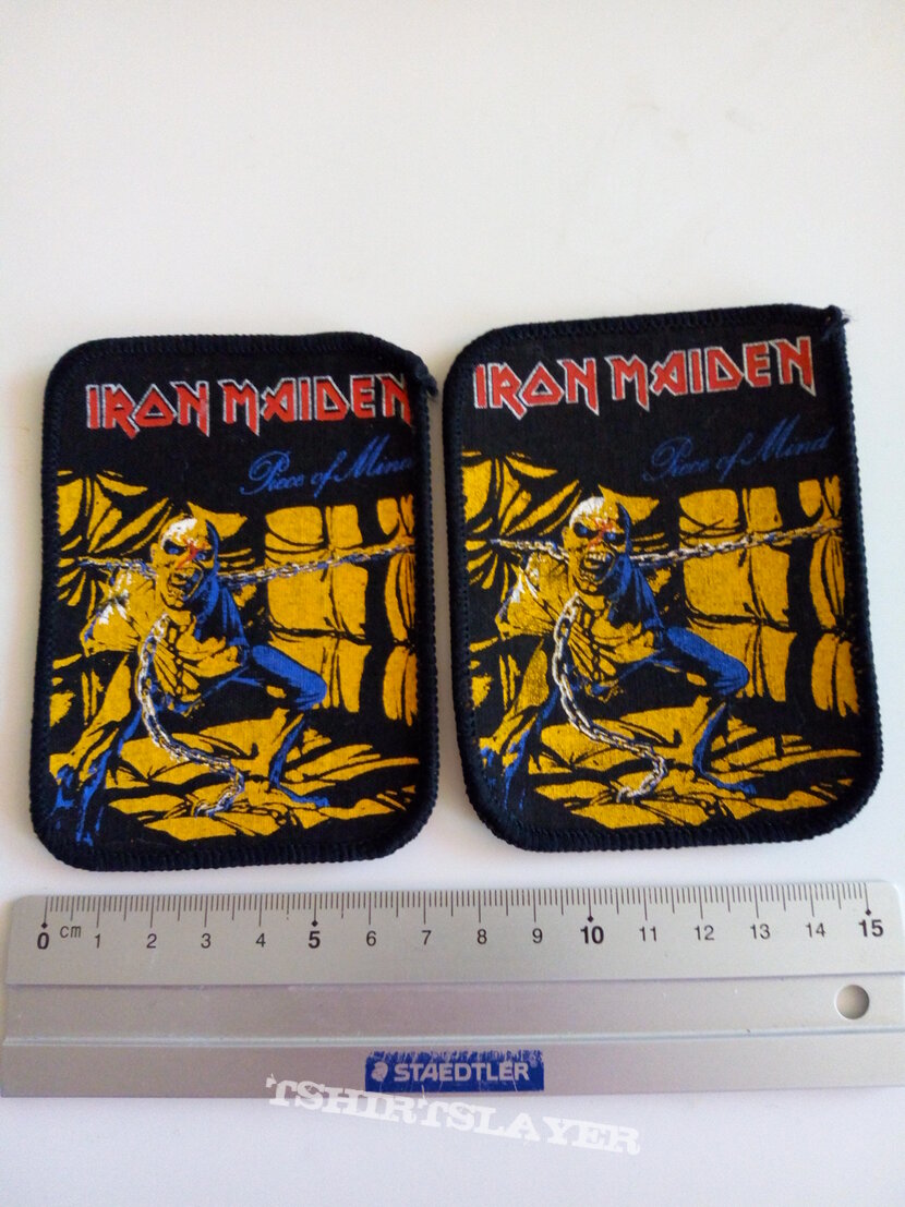  Iron Maiden 1983 piece of mind patch 125   -7.5x10 cm