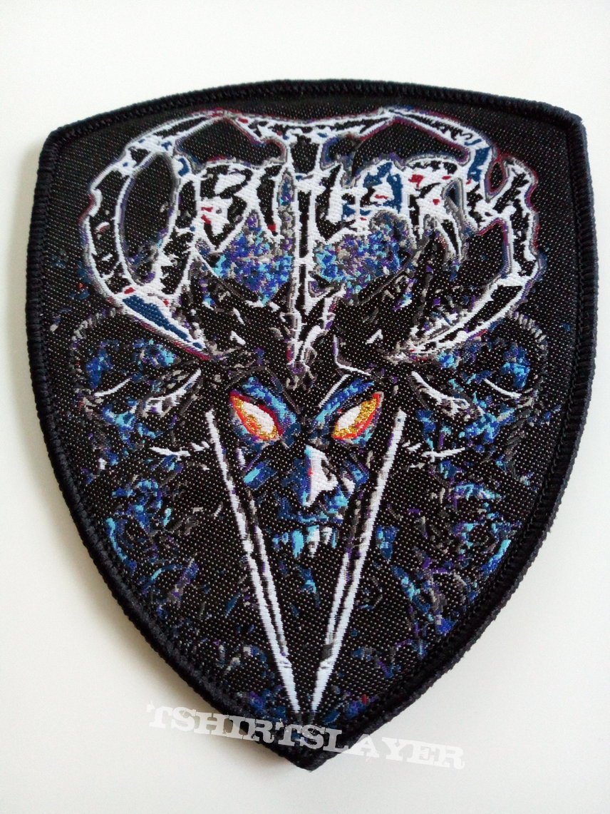 Obituary  live east coast shield patch o100 black  border  