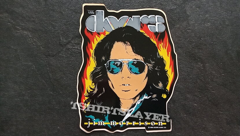 The Doors Jim Morrison official shaped sticker st27--- 11.5 x15 cm The Doors Jim Morrison official shaped sticker st27--- 11.5 x15 cm
