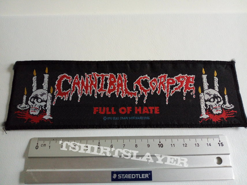 Cannibal Corpse 1993 vintage strip full of hate patch c219 new  6x20.5 cm