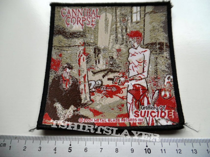  Cannibal Corpse gallery of suicide  patch C84  ---- 2001 patch new 10x10cm 