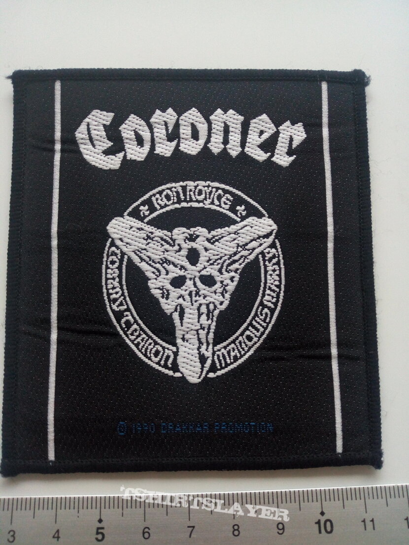 Coroner band members official 1990 patch c270