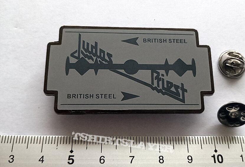 Judas Priest  shaped logo  pin badge n4