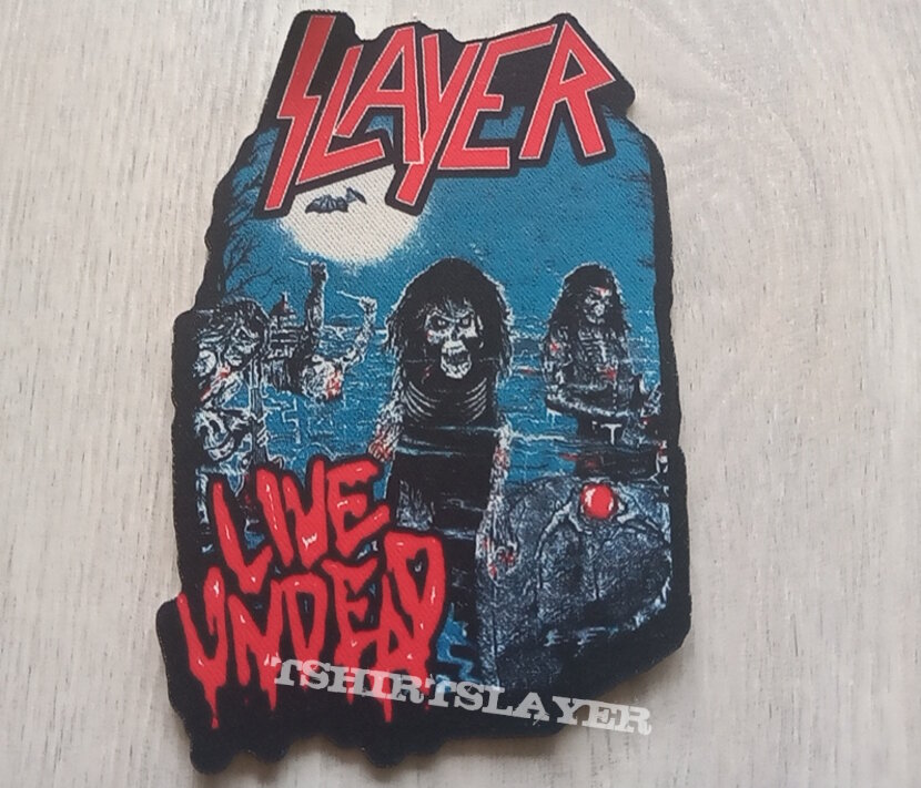 Slayer live undead shaped lasercut patch105