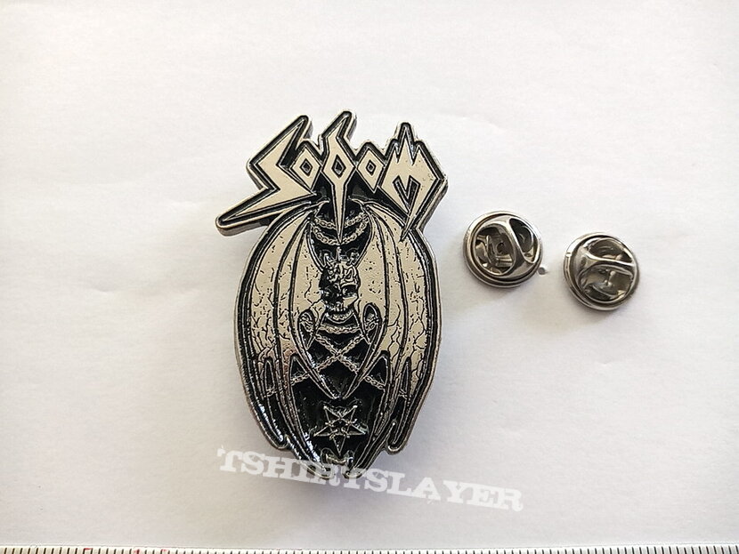 Sodom  shaped pin badge n3