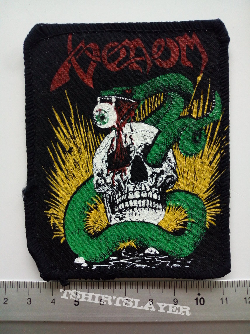 Venom   snake through skull 80&#039;s  patch v47 -8x10 new