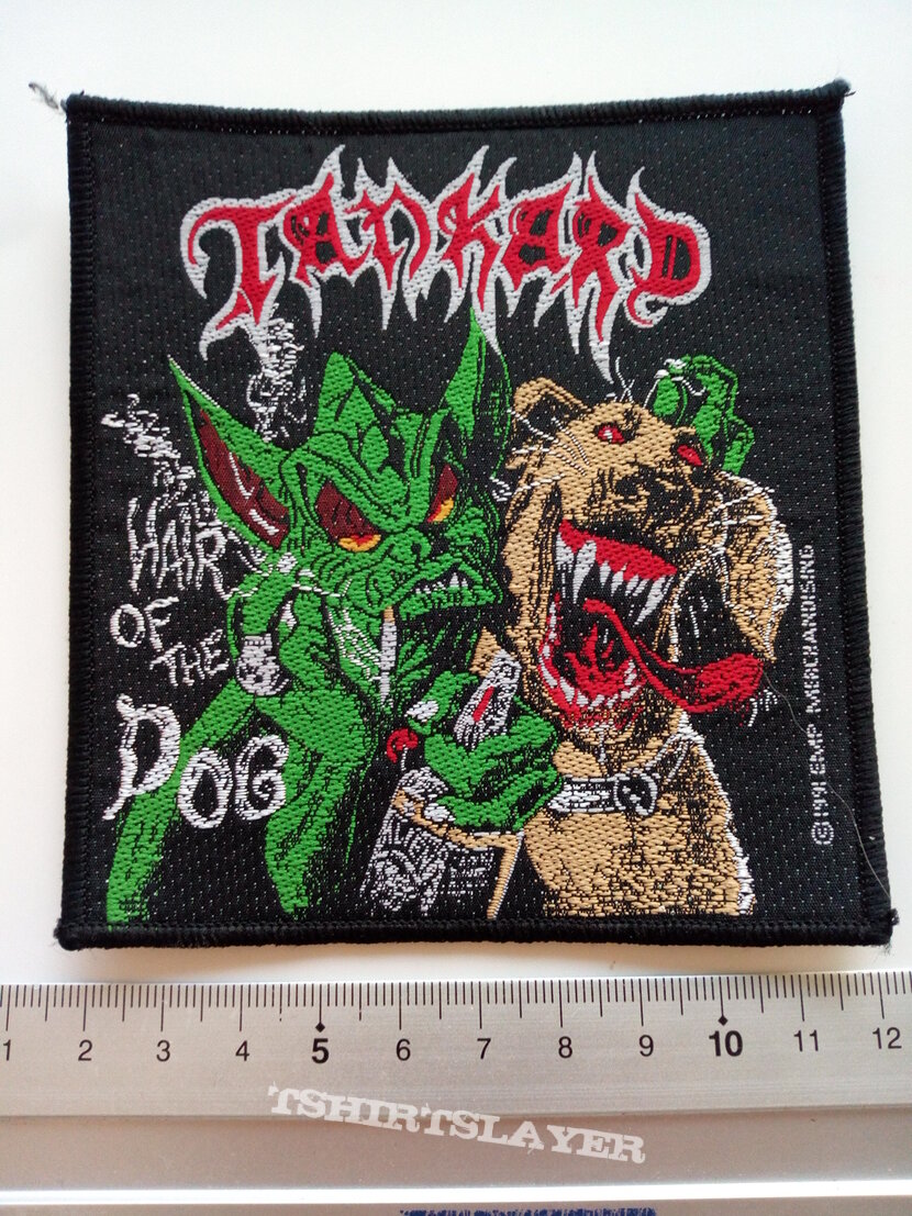 Tankard official 1991 patch t103  hair of the dog 10x11 cm