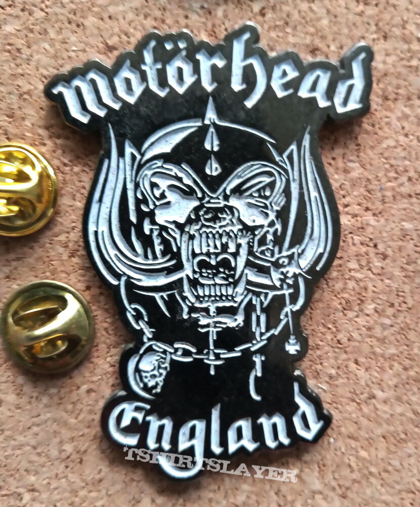 Motörhead Motorhead England metal shaped pin speld badge 4x5,5, cm