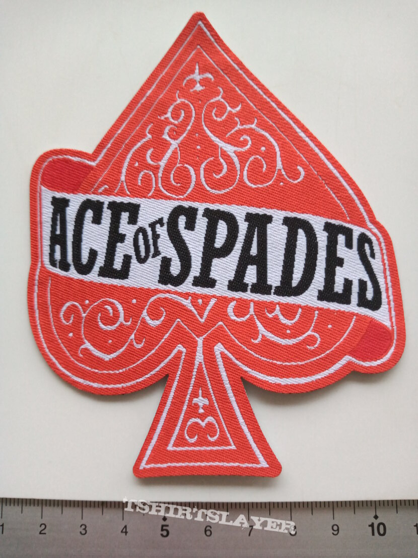 Motörhead   Ace Of Spades shaped  patch 93 red border